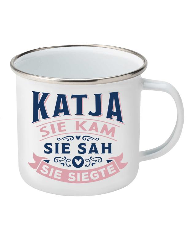 Geschenk für Katja, H&H Top Lady Namensbecher